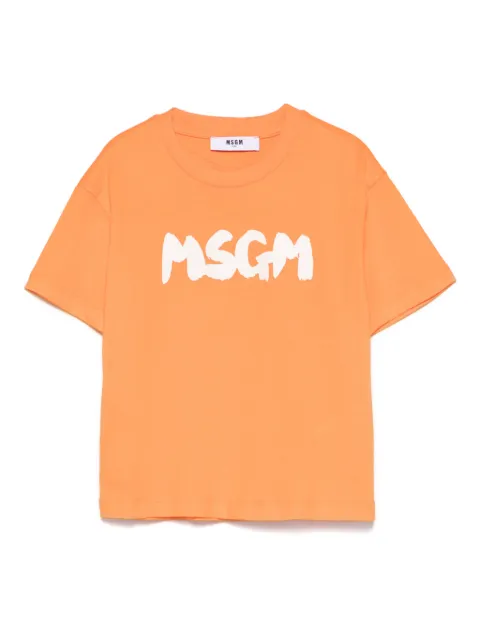 MSGM Kids playera con logo estampado