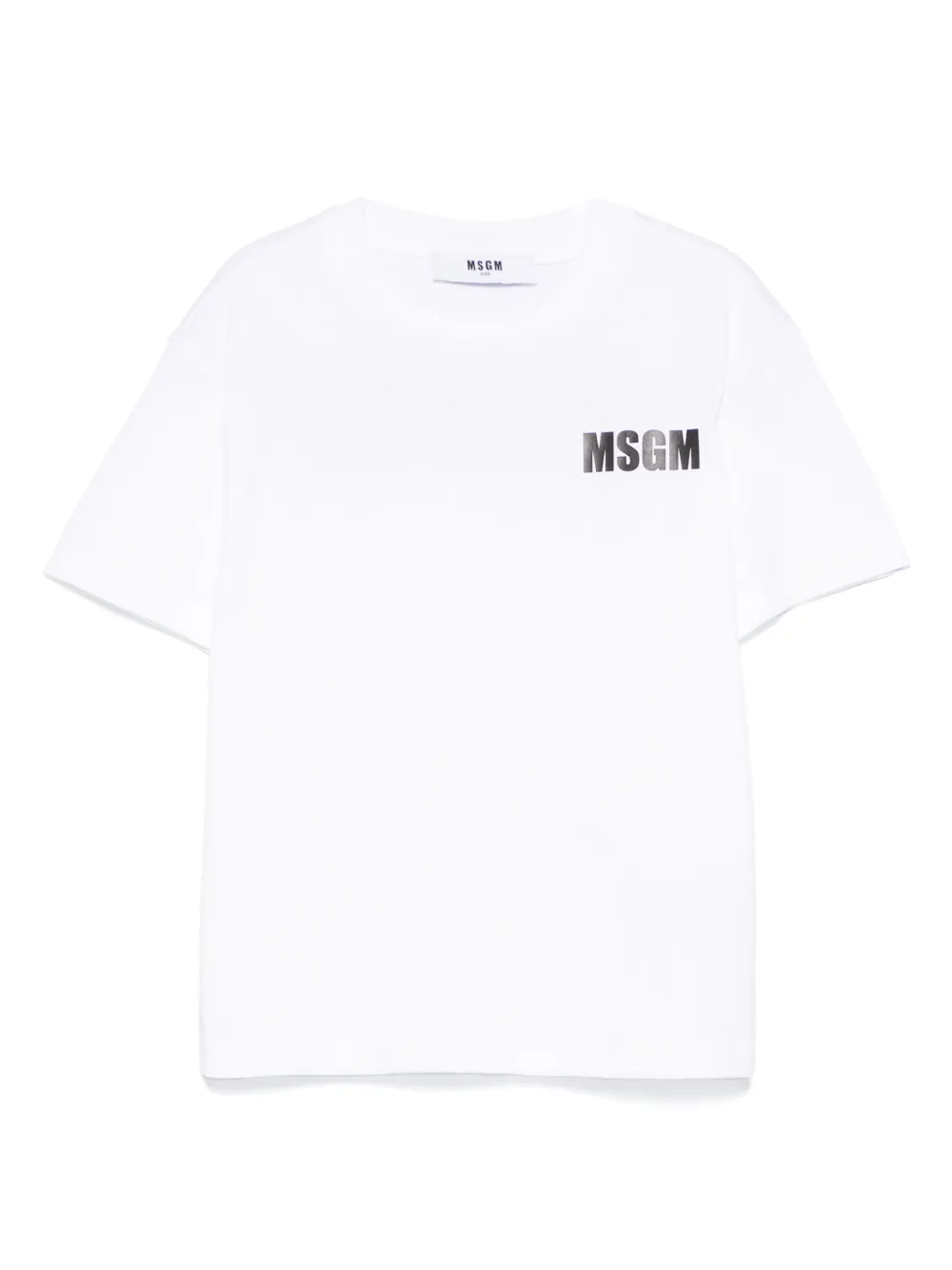 MSGM Kids T-shirt met logoprint Wit