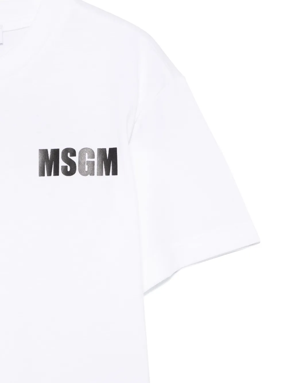 MSGM Kids T-shirt met logoprint Wit