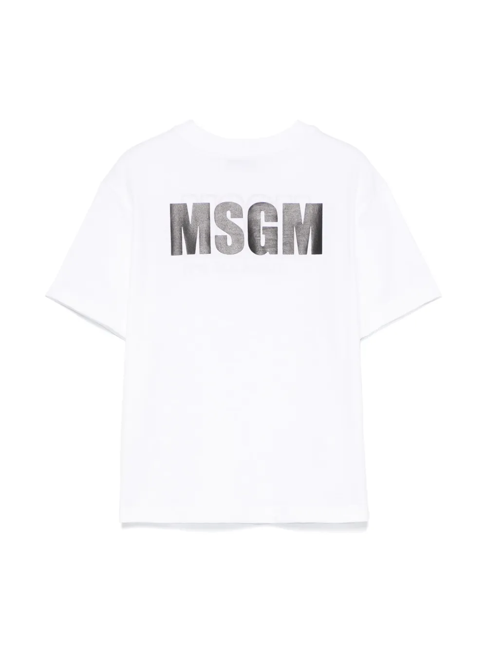 MSGM Kids T-shirt met logoprint - Wit