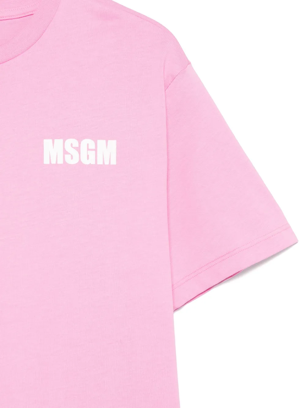 MSGM Kids T-shirt met logoprint Roze