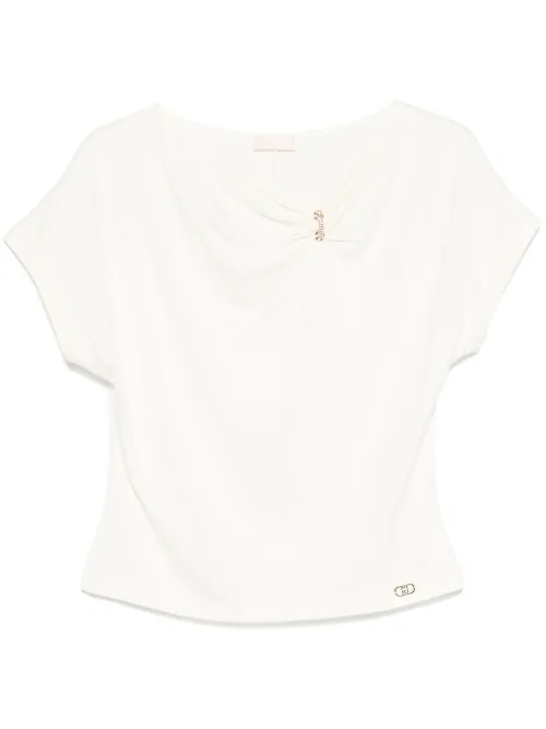 T-shirt à détail appliqué - LIU JO - Modalova