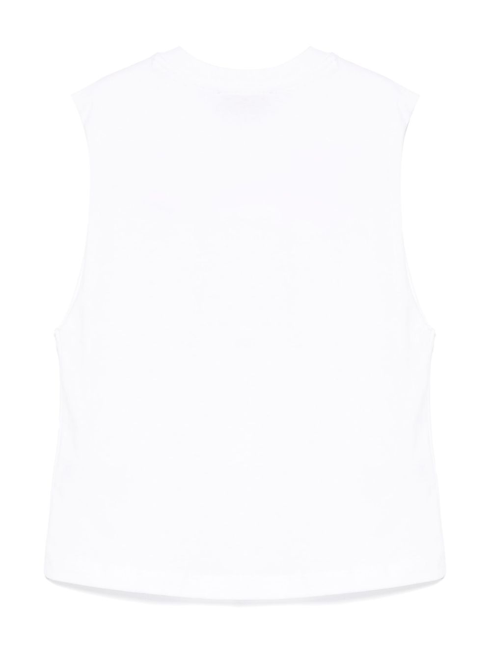 MSGM Kids logo-embroidered tank top - Wit