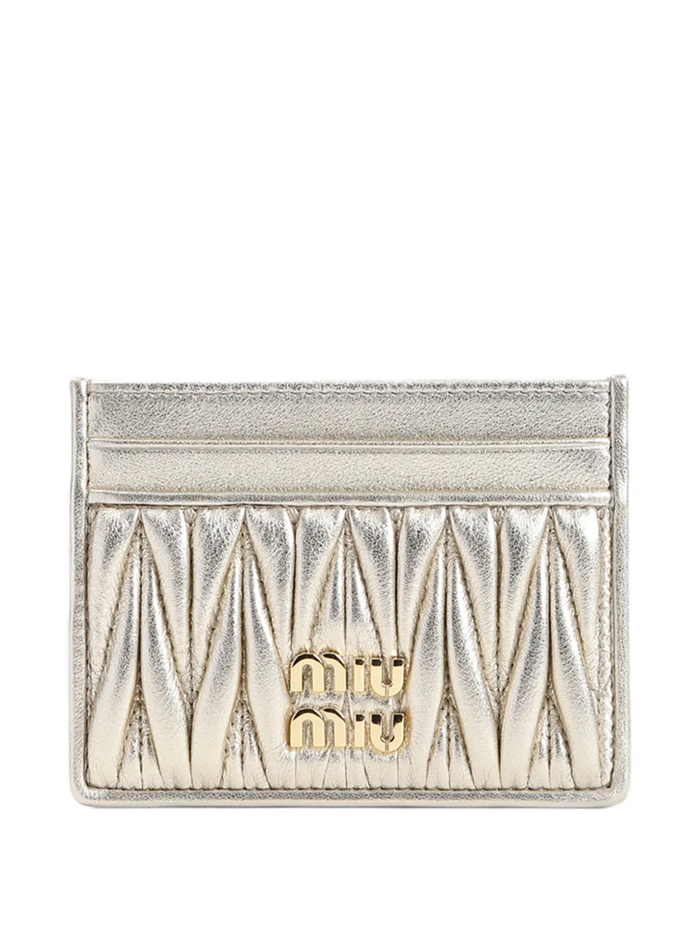 Miu Pasjeshouder met GG-logo Goud