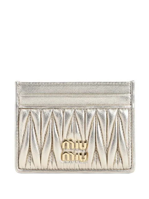 Miu Miu matelassé card holder 