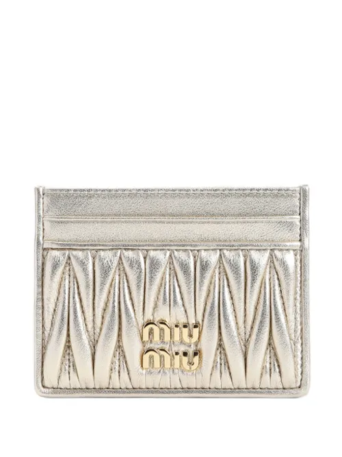 Miu Miu porte-cartes matelassé - Miu Miu - Modalova