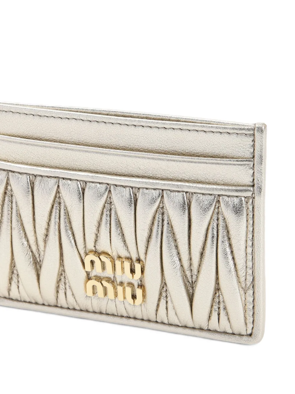 Miu Pasjeshouder met GG-logo Goud