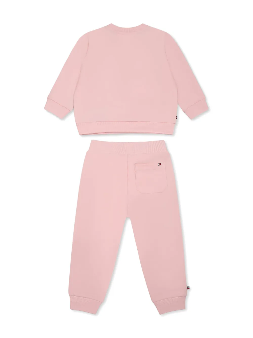 Tommy Hilfiger Junior embroidered-logo tracksuit set - Roze