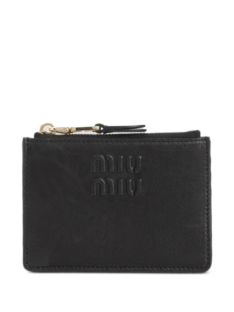Miu Miu kortholder med præget logo