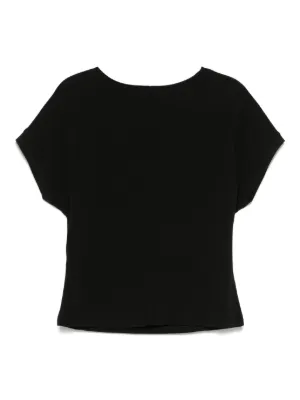 LIU･JO リュー ジョー Tシャツ  ロゴ＆ラインストーン Liu Jo stretch cotton T-shirt with rhinestone logo for girls