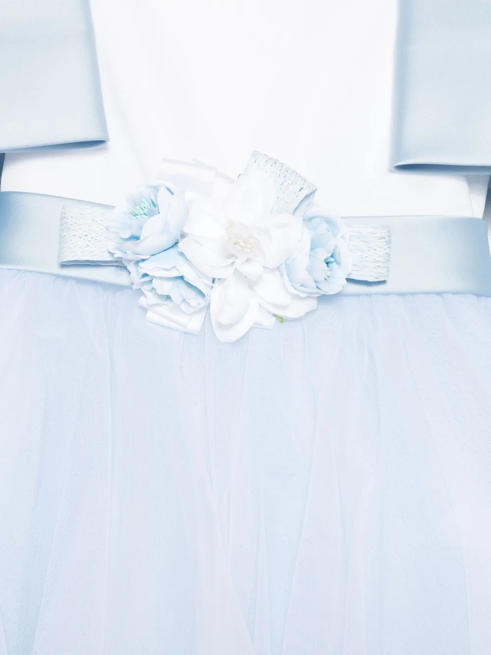 Colorichiari Jurk met bloemenpatch Blauw