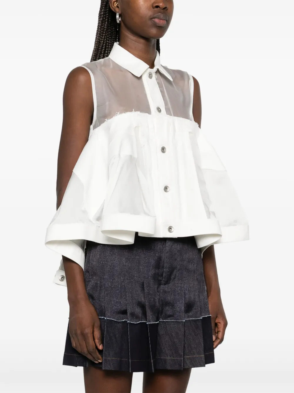 sacai Denim blouse Wit