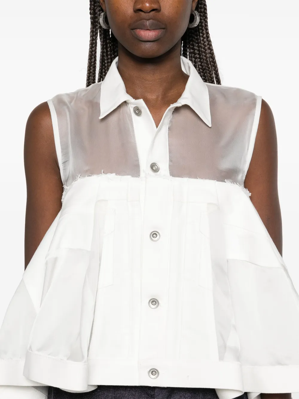 sacai Denim blouse Wit