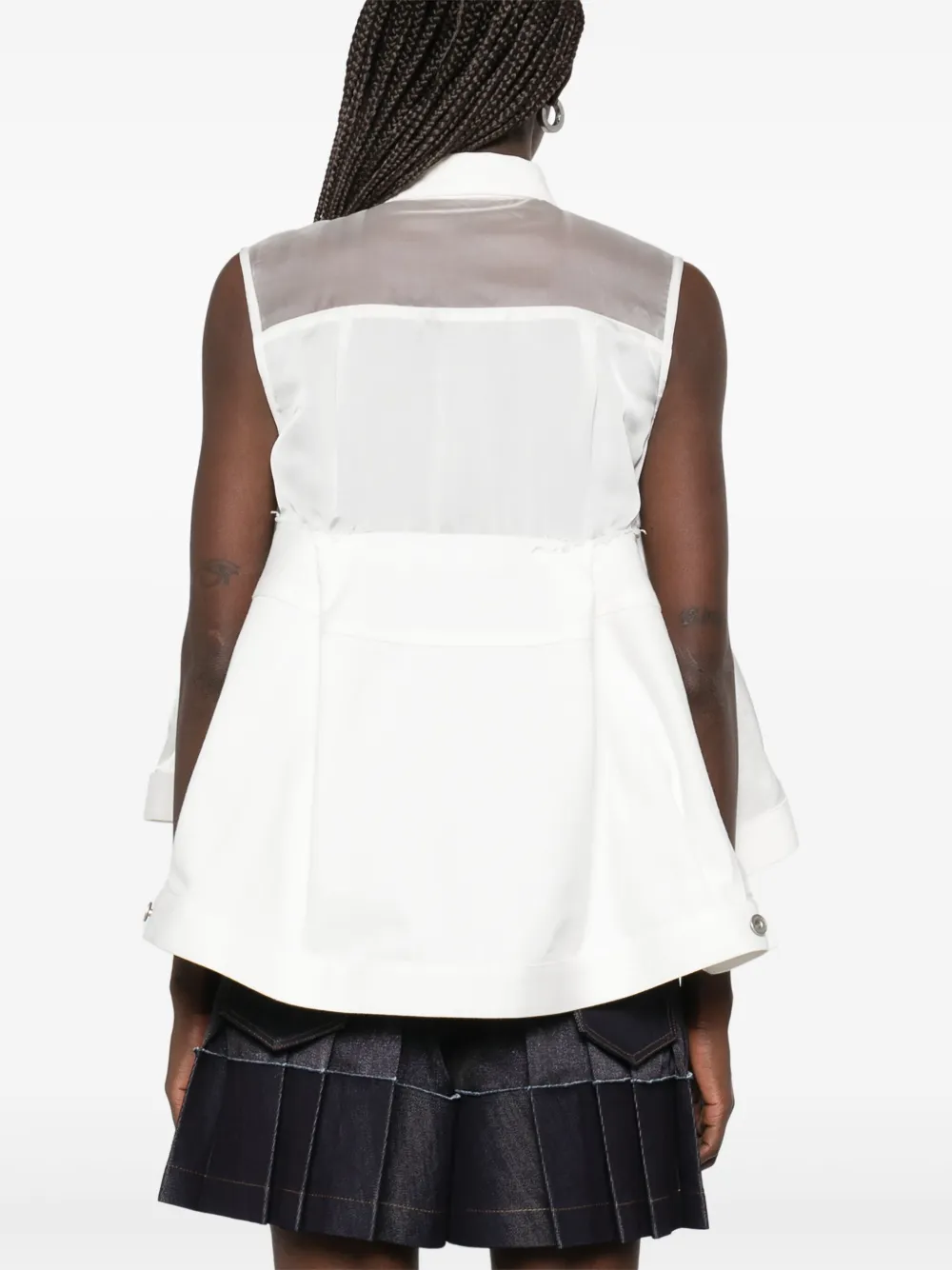 sacai Denim blouse Wit