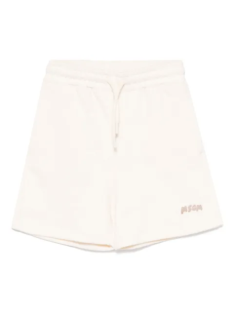 MSGM Kids short de sport à poches latérales fendues
