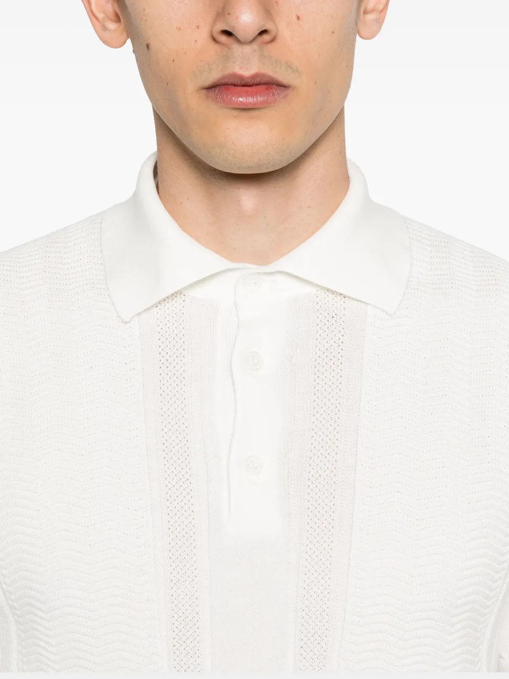 BRUNELLO CUCINELLI KNITTED POLO SHIRT