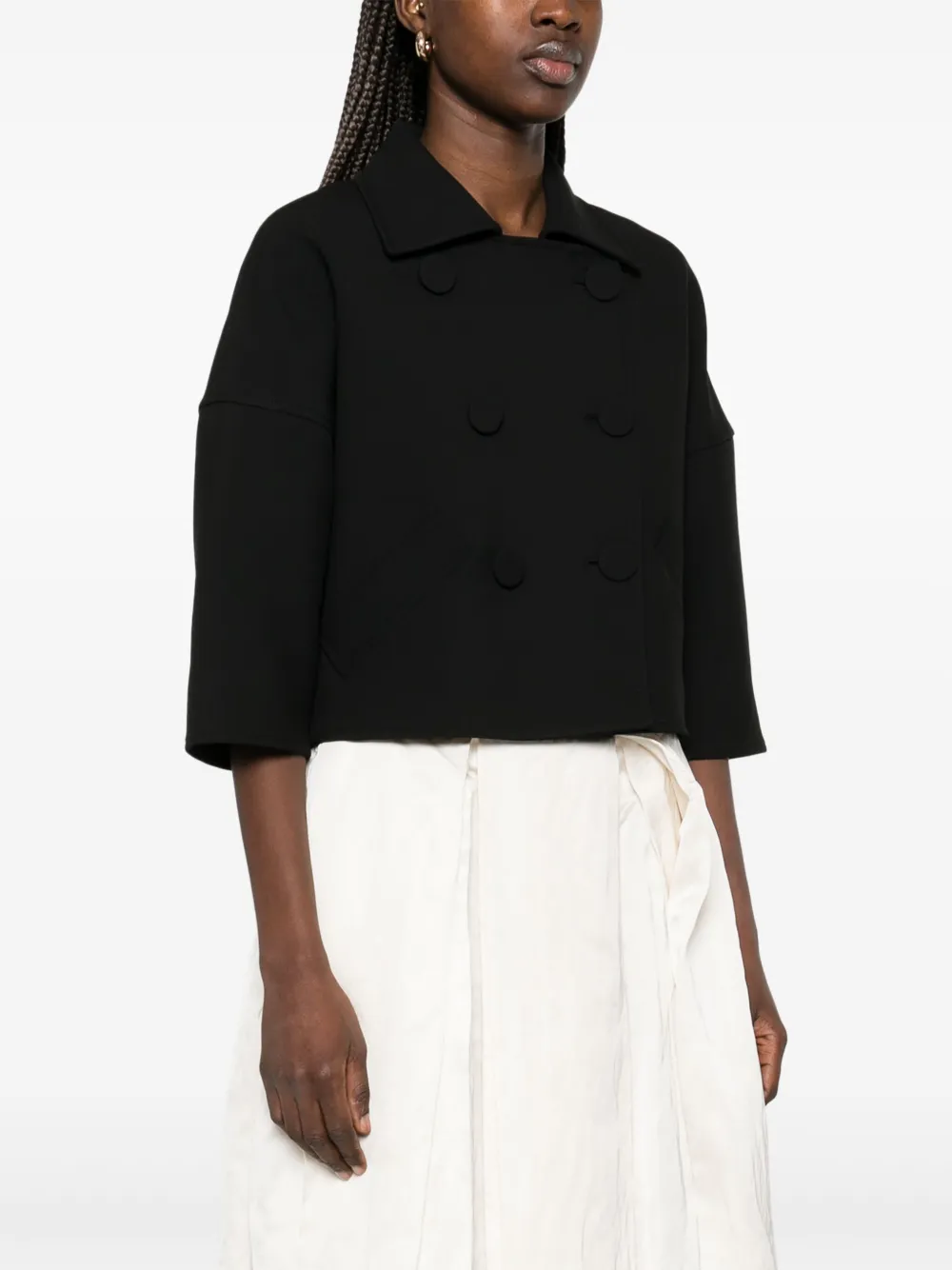 N°21 Double-breasted Jacket In Black