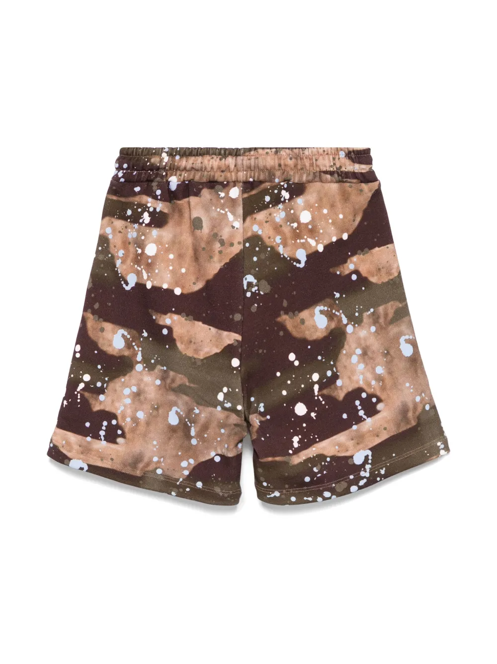 msgmkids MSGM Kids Trainingsshorts met verfspatten - Bruin
