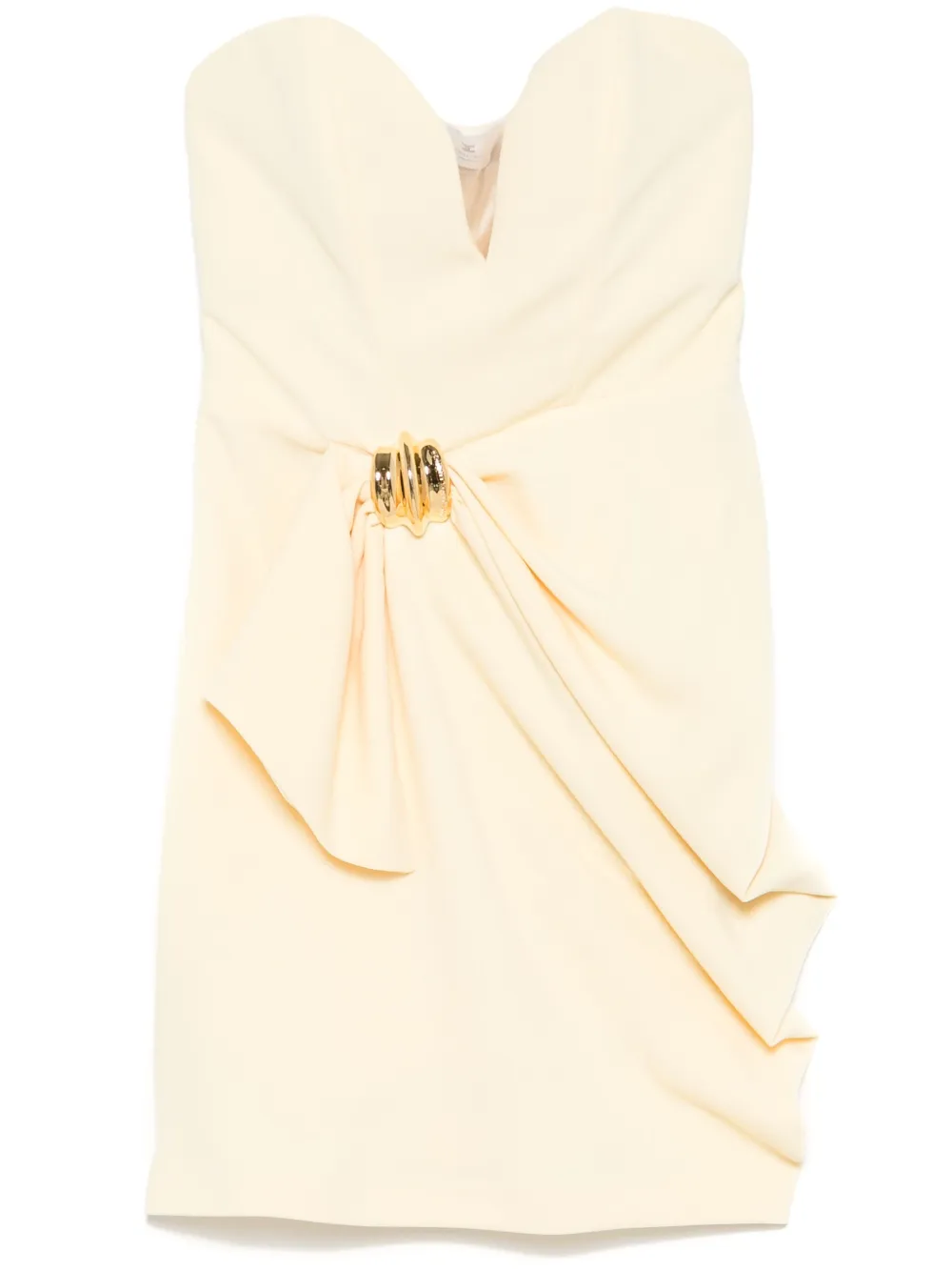 bow-detail crepe mini dress