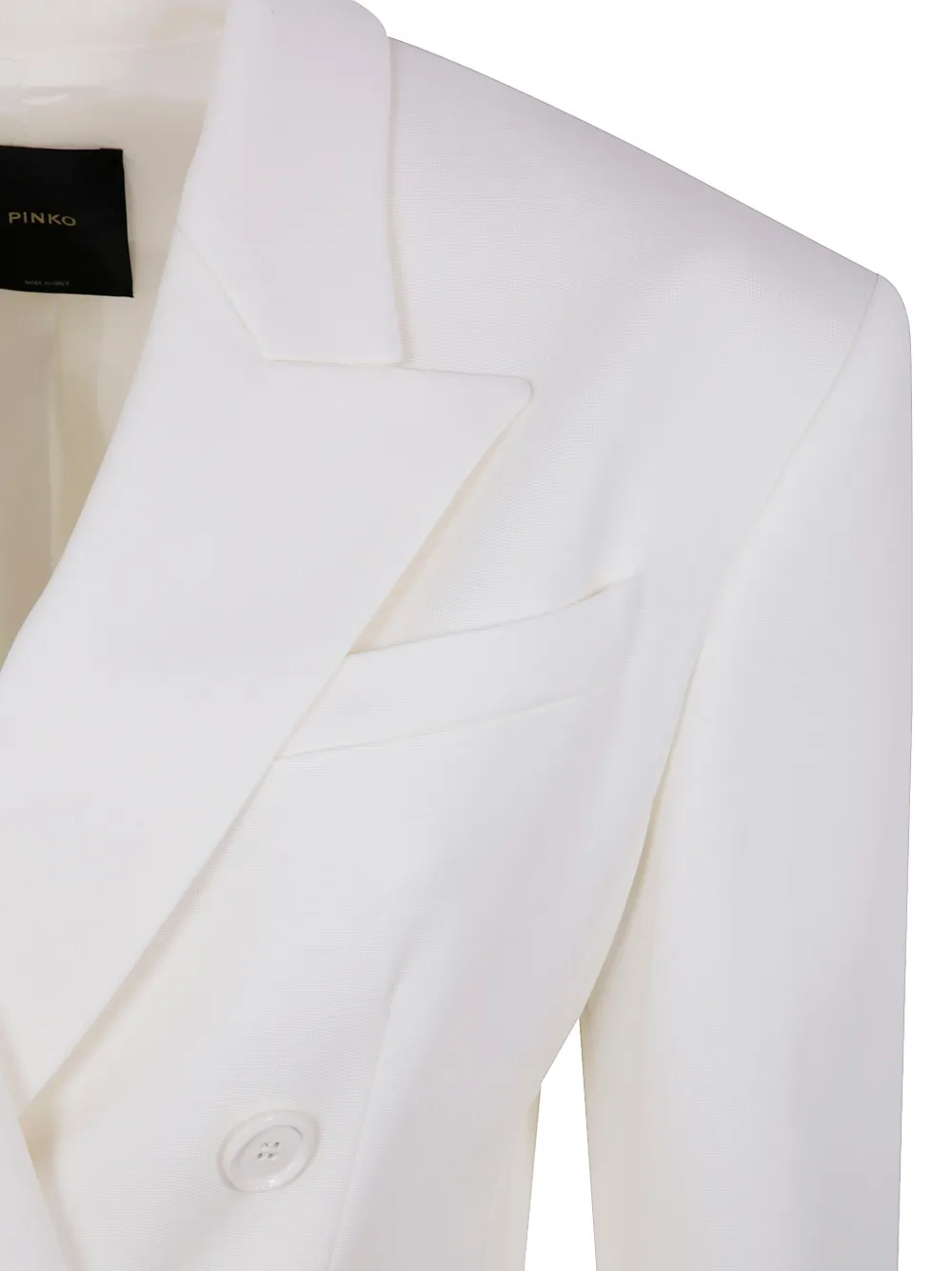 Shop Pinko Double-breasted Blazer In Weiss