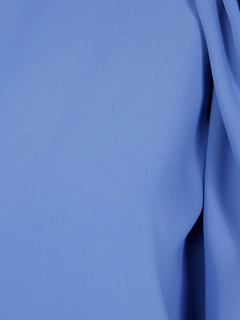 Shop P.a.r.o.s.h Ruch-shoulder Shift Dress In Blue
