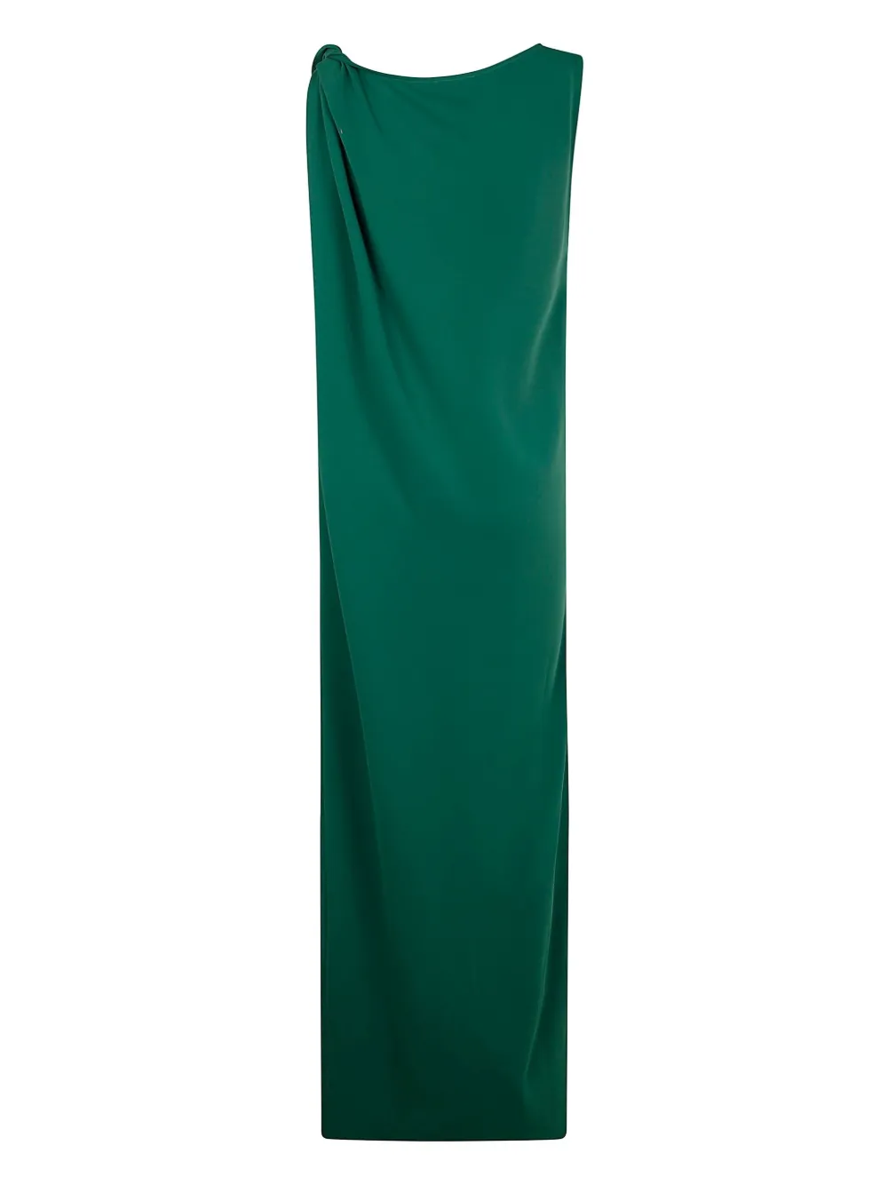 P.A.R.O.S.H. ruch-shoulder shift dress - Groen