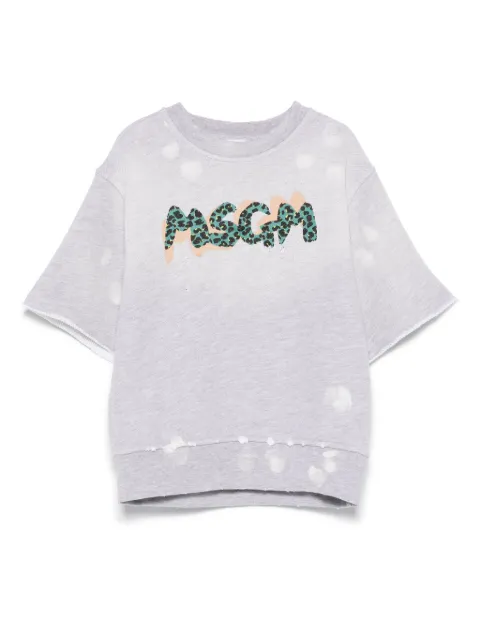 MSGM Kids logo-print T-shirt