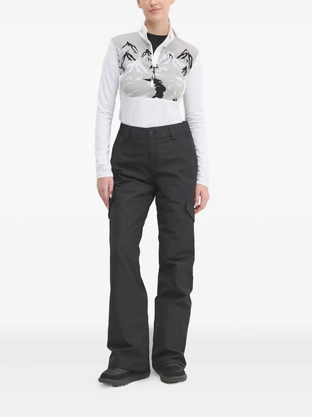 Ea7 Emporio Armani patterned-jacquard top | Ski Tops | Image 2