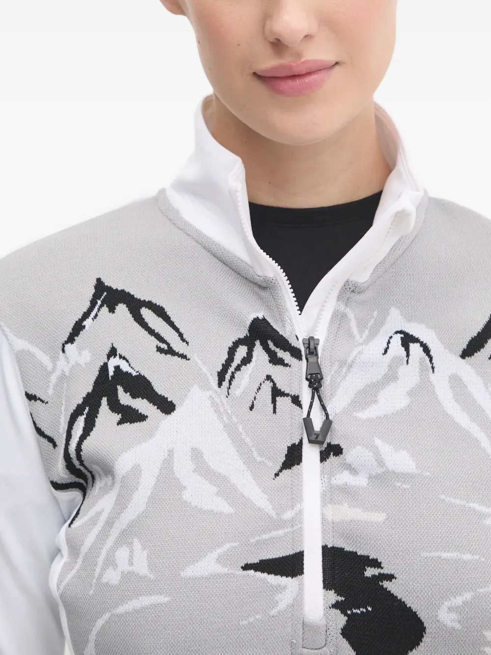 Ea7 Emporio Armani Top met jacquard-patroon Wit