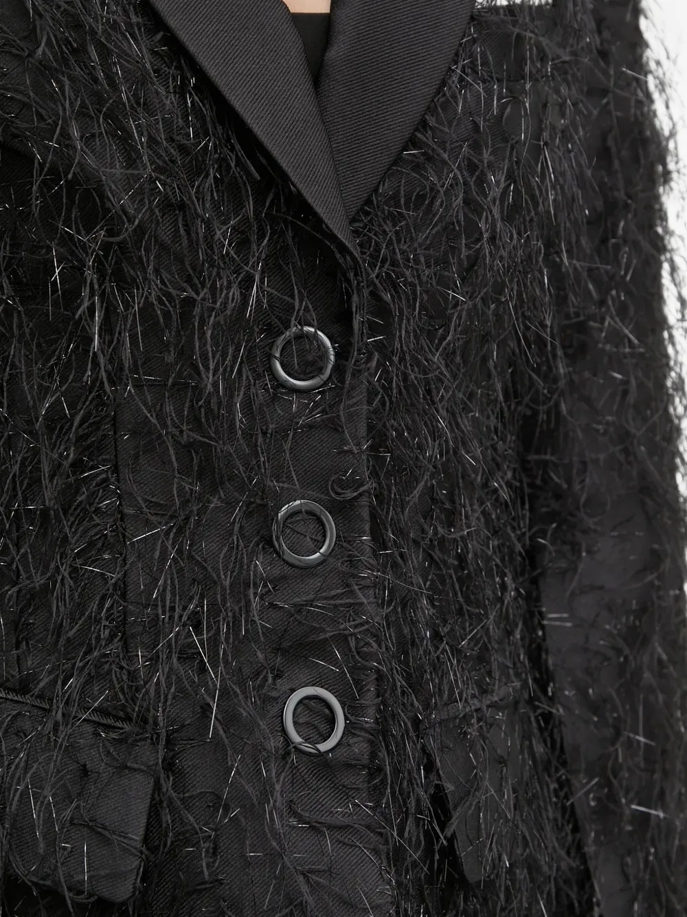 Day Birger Et Mikkelsen Alba Fringe-detail Jacket In Black