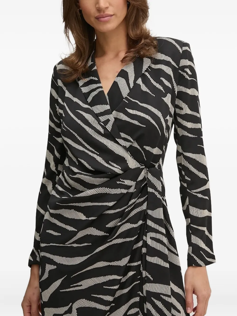 DKNY Mini-jurk met zebraprint Zwart