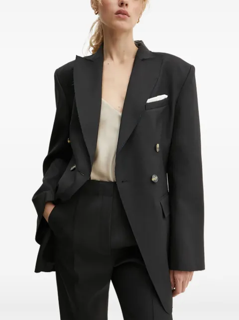 Day Birger Et Mikkelsen double-breasted frayed-edge blazer