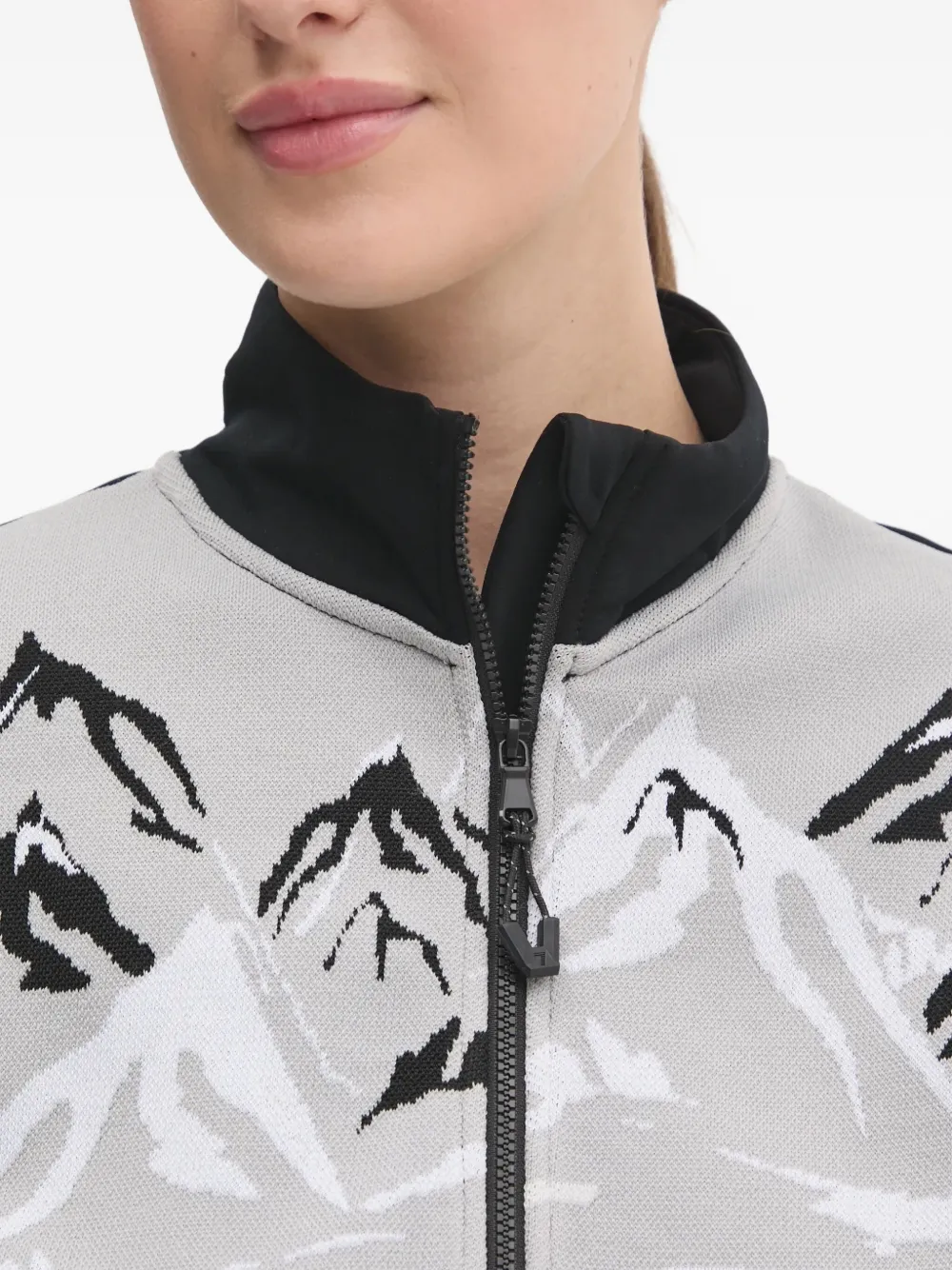 Ea7 Emporio Armani Top met jacquard-patroon Zwart