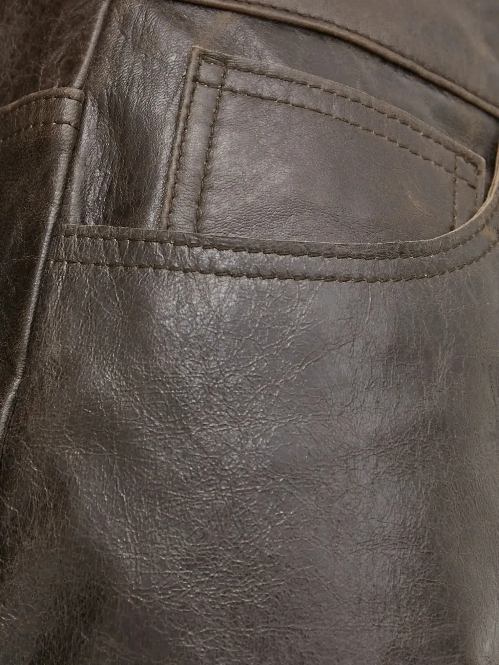 Day Birger Et Mikkelsen Front-slit Leather Midi Skirt In Brown