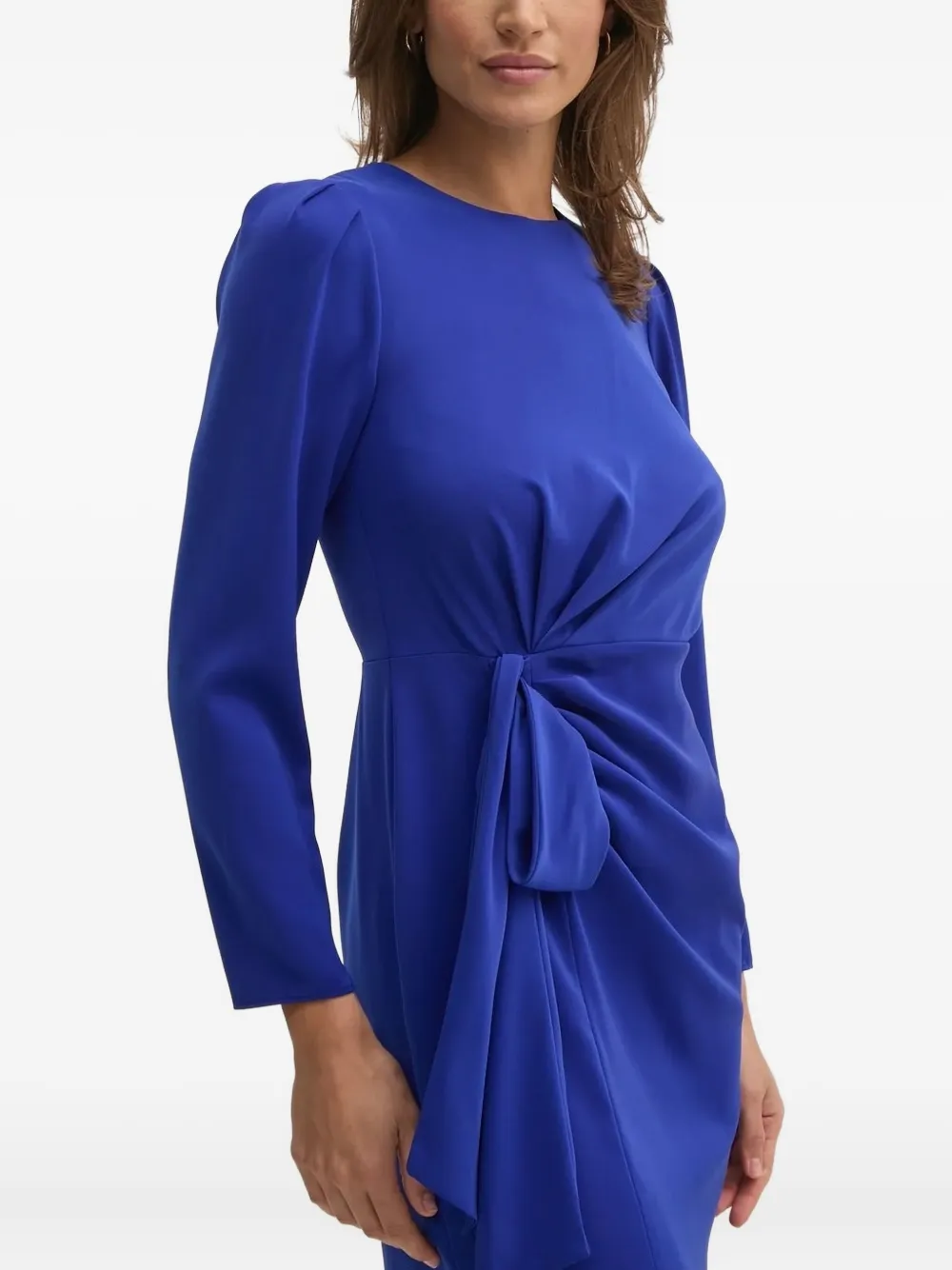 DKNY Mini-jurk met pofmouwen en gestrikte voorkant Blauw
