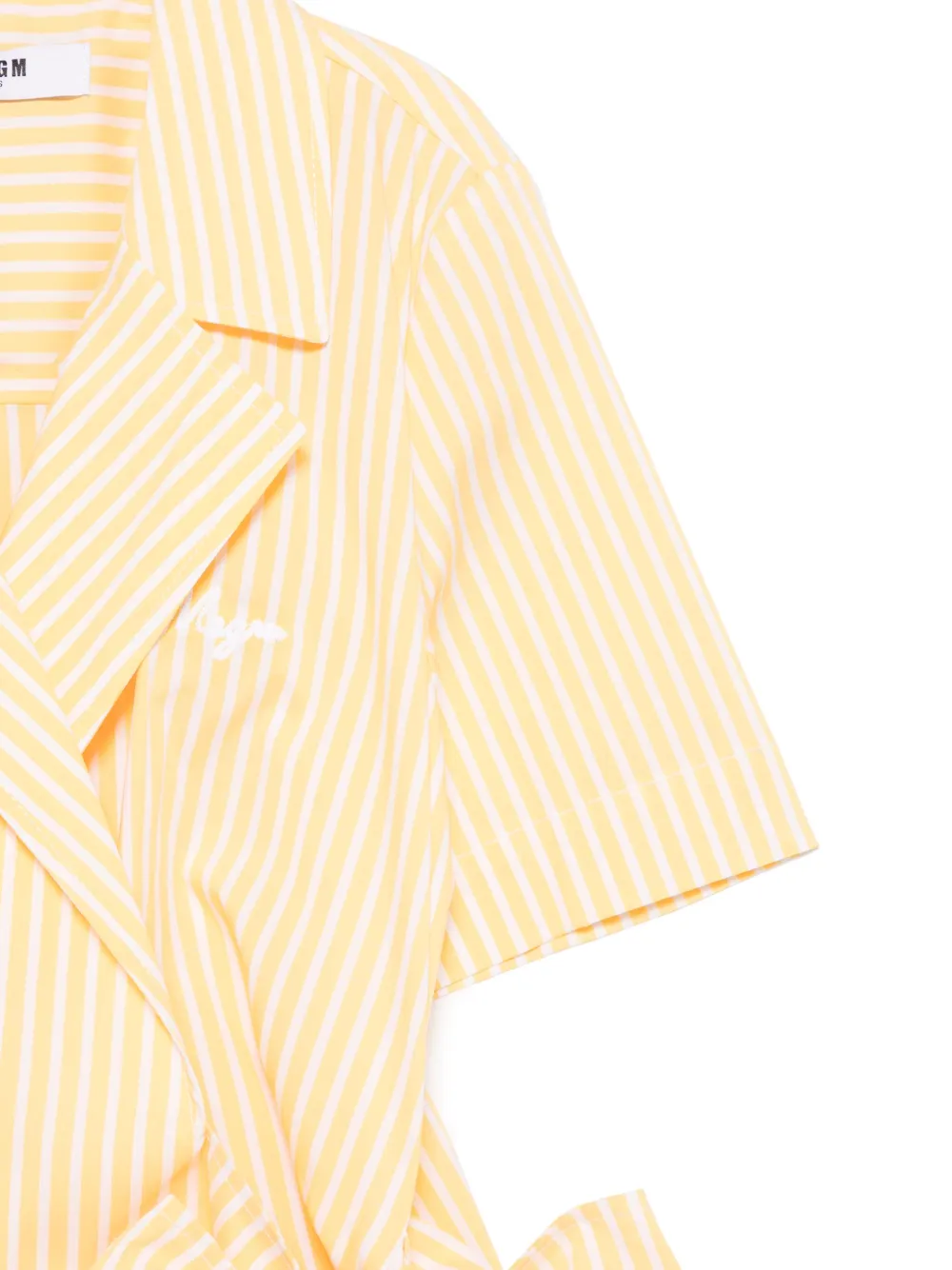 MSGM Kids Popeline jurk Geel