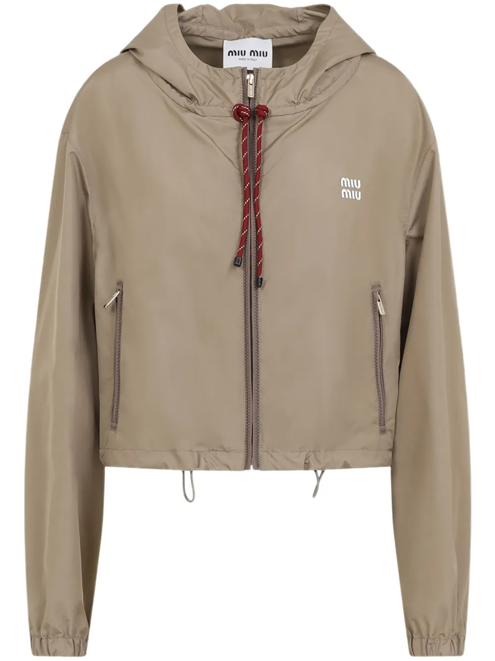 Miu Miu hooded jacket | Green | Image 1