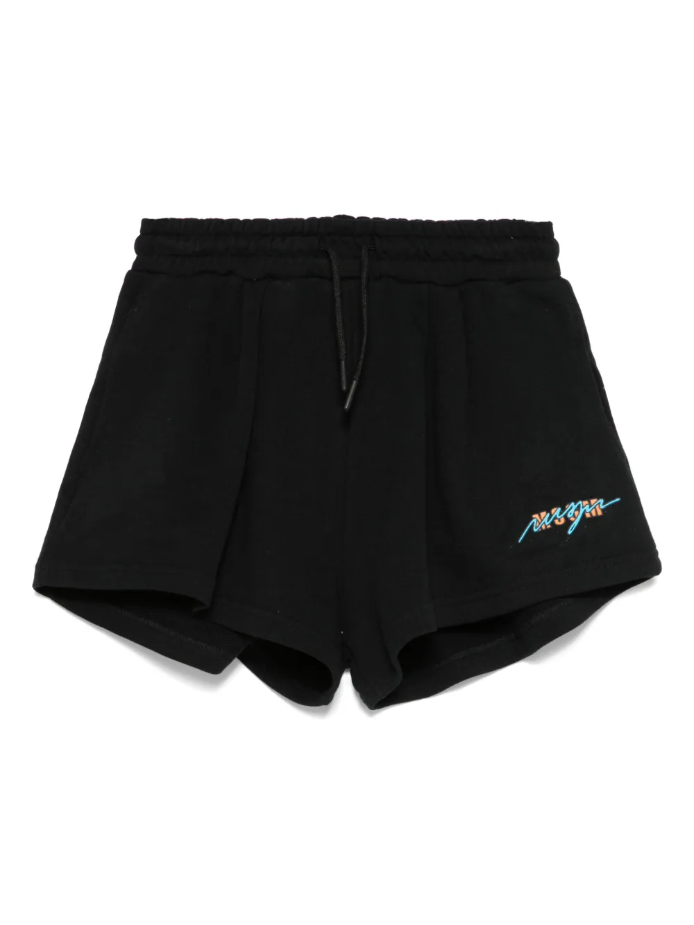 MSGM Kids Shorts met logoprint Zwart