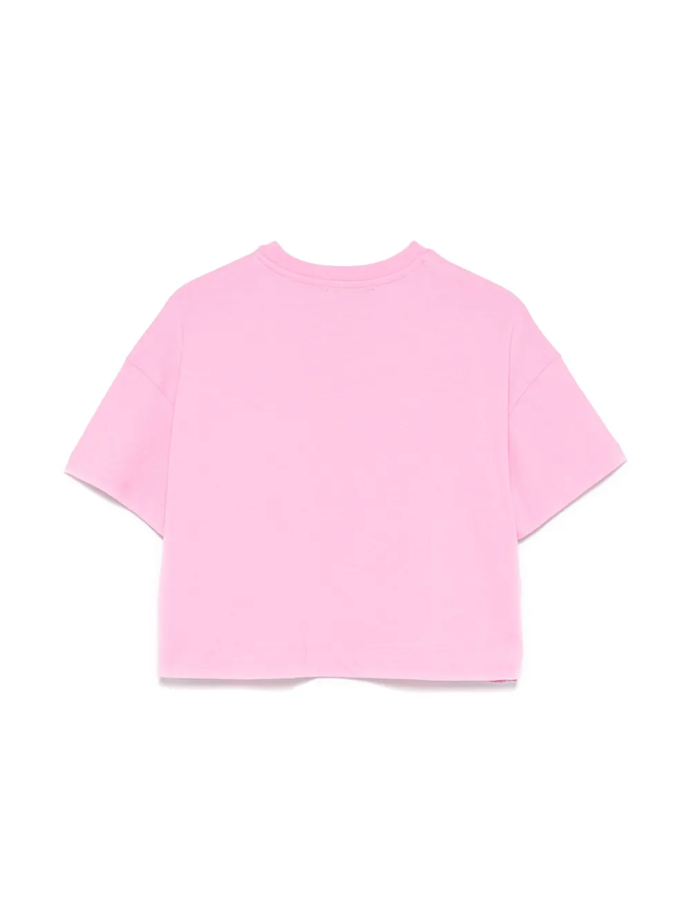 MSGM Kids T-shirt verfraaid met logo - Roze