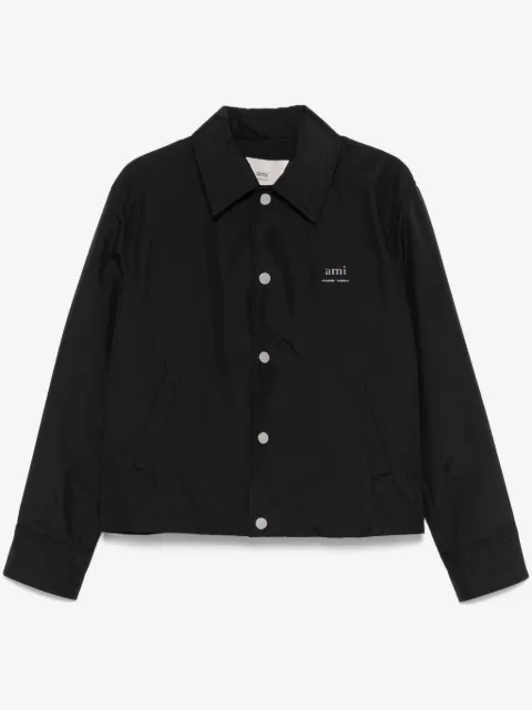 AMI Paris logo-lettering shirt jacket