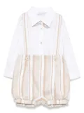 Colorichiari striped short set - White