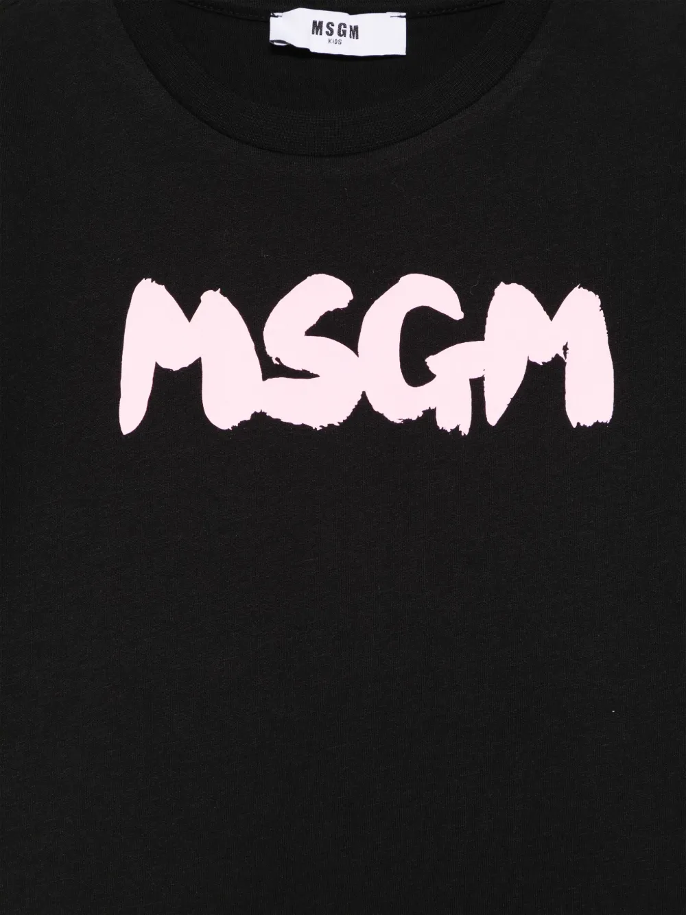 MSGM Kids T-shirt met logoprint Zwart