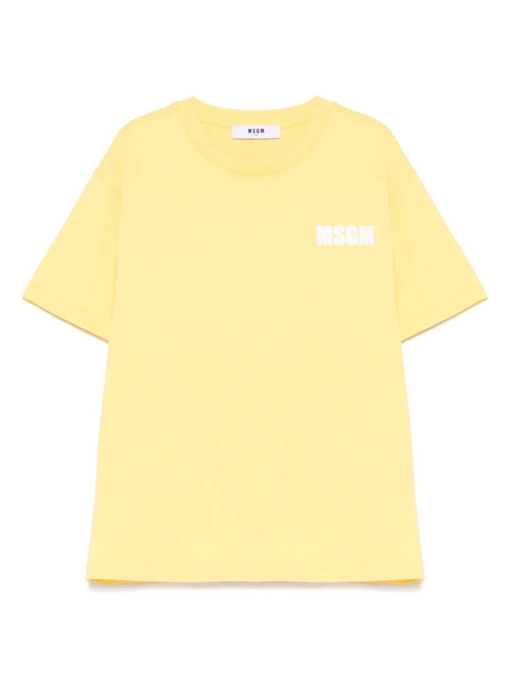 MSGM Kids playera con logo estampado | amarillo | Image 1