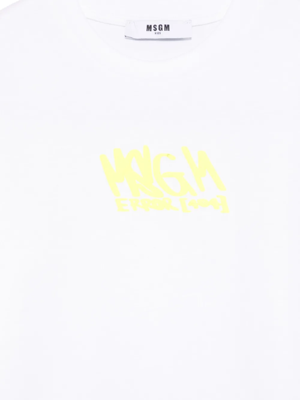 MSGM Kids T-shirt met logoprint Wit
