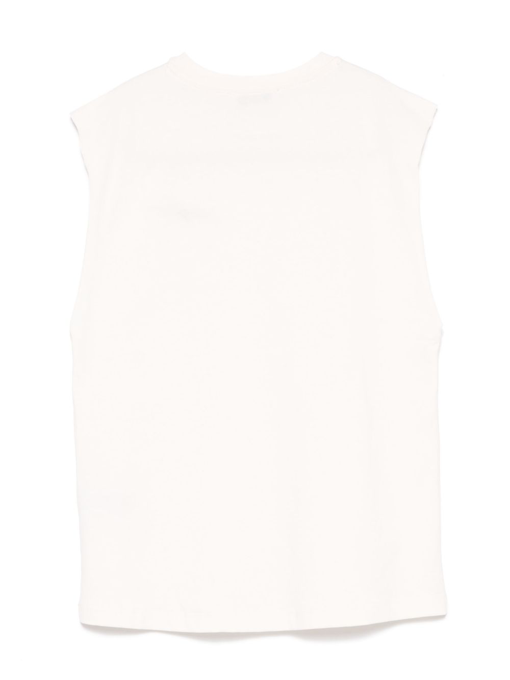 MSGM Kids logo-embroidered tank top - Wit