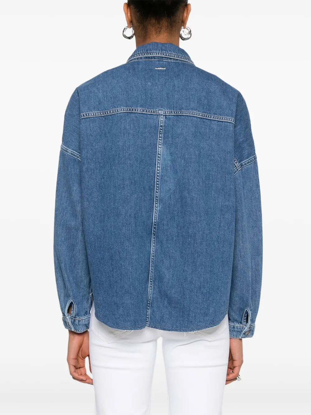 Liu •jo Denim Jacket With Chest And Side Pockets In Blue