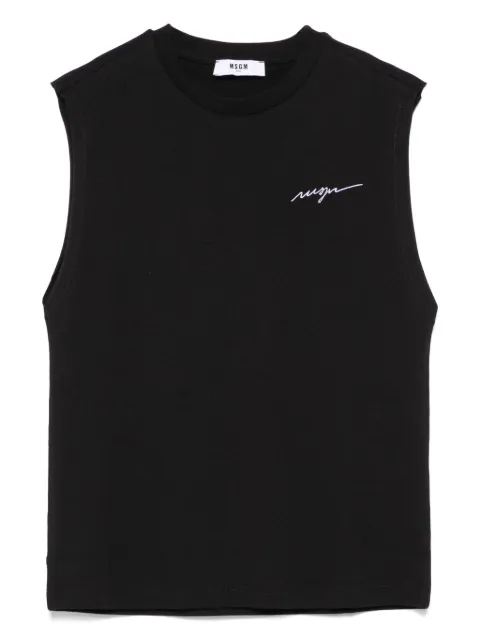 MSGM Kids camiseta con logo bordado