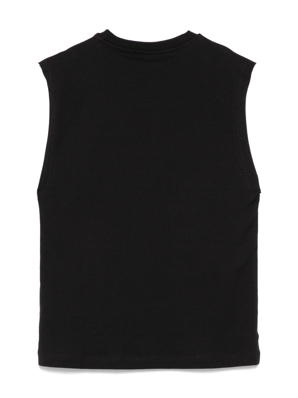 MSGM Kids logo-embroidered tank top - Zwart