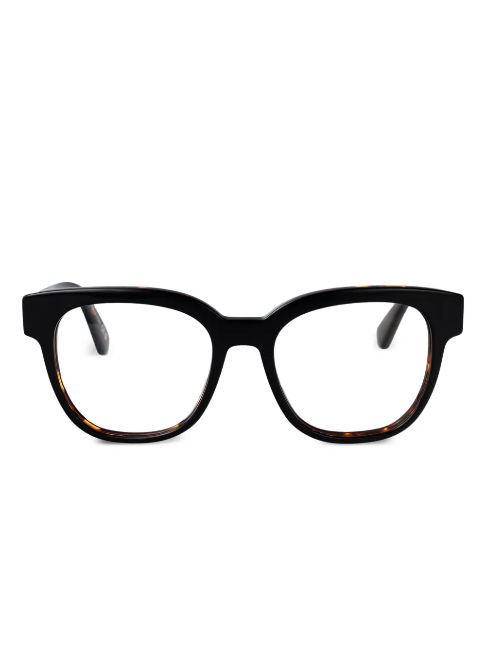 Off-White Eyewear アローモチーフ 眼鏡フレーム - ブラック Off-White Eyewear アローモチーフ 眼鏡フレーム - ブラック