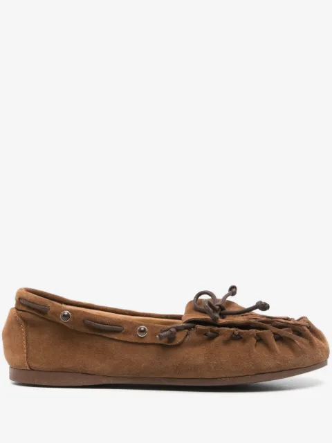 P.A.R.O.S.H. suede boat shoes